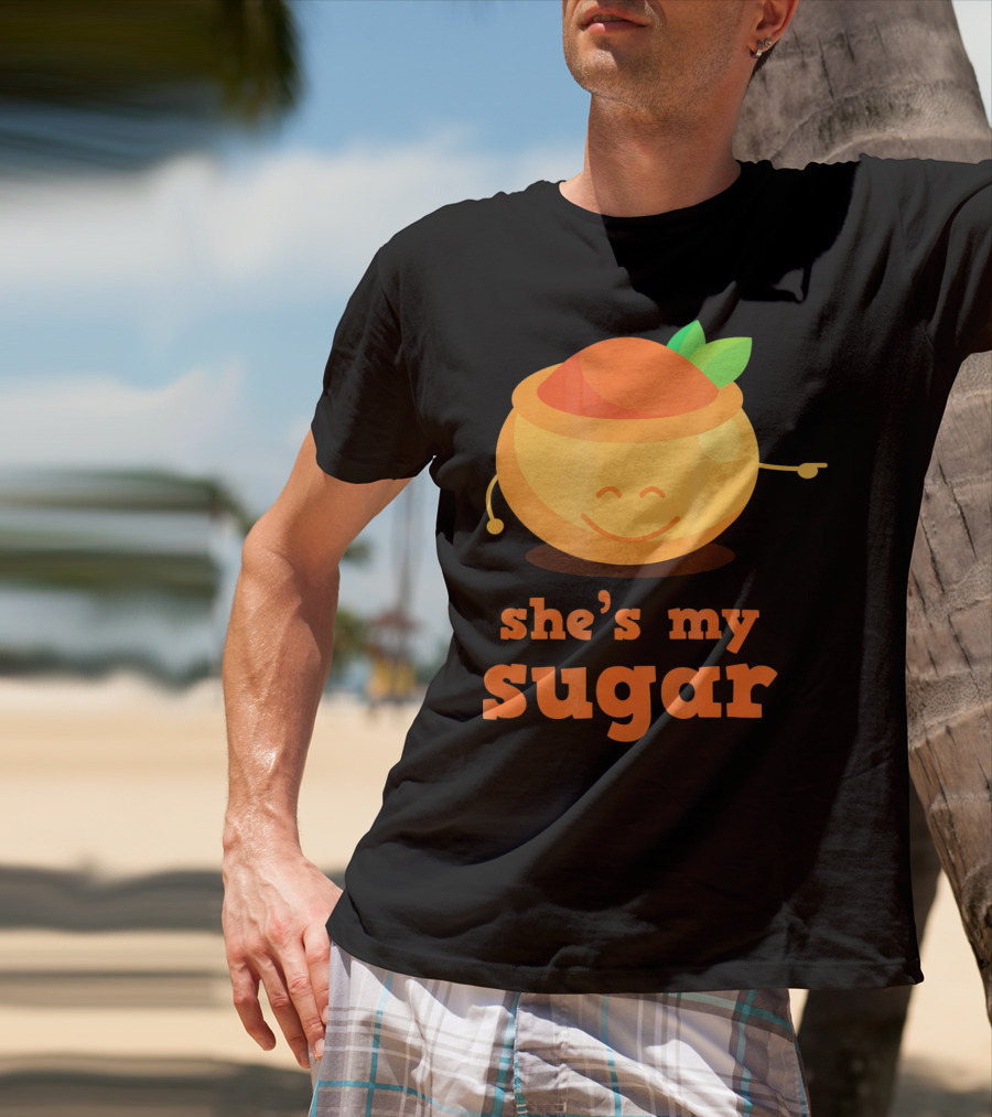 She's My Sugar Funny Matching Couples Valentine's Day T-Shirt