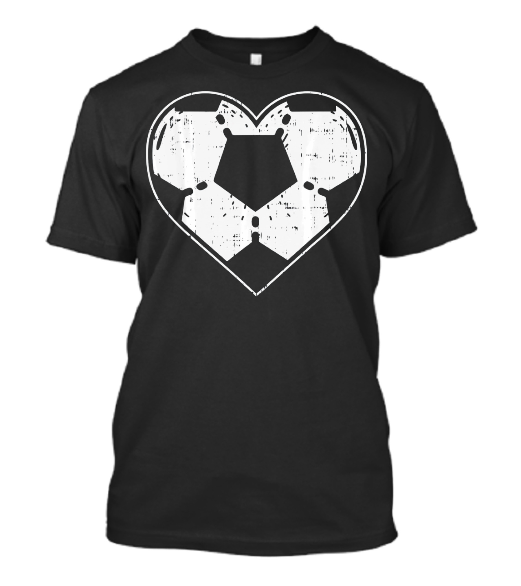 Heart Shaped Soccer Ball Football Sport T-Shirt