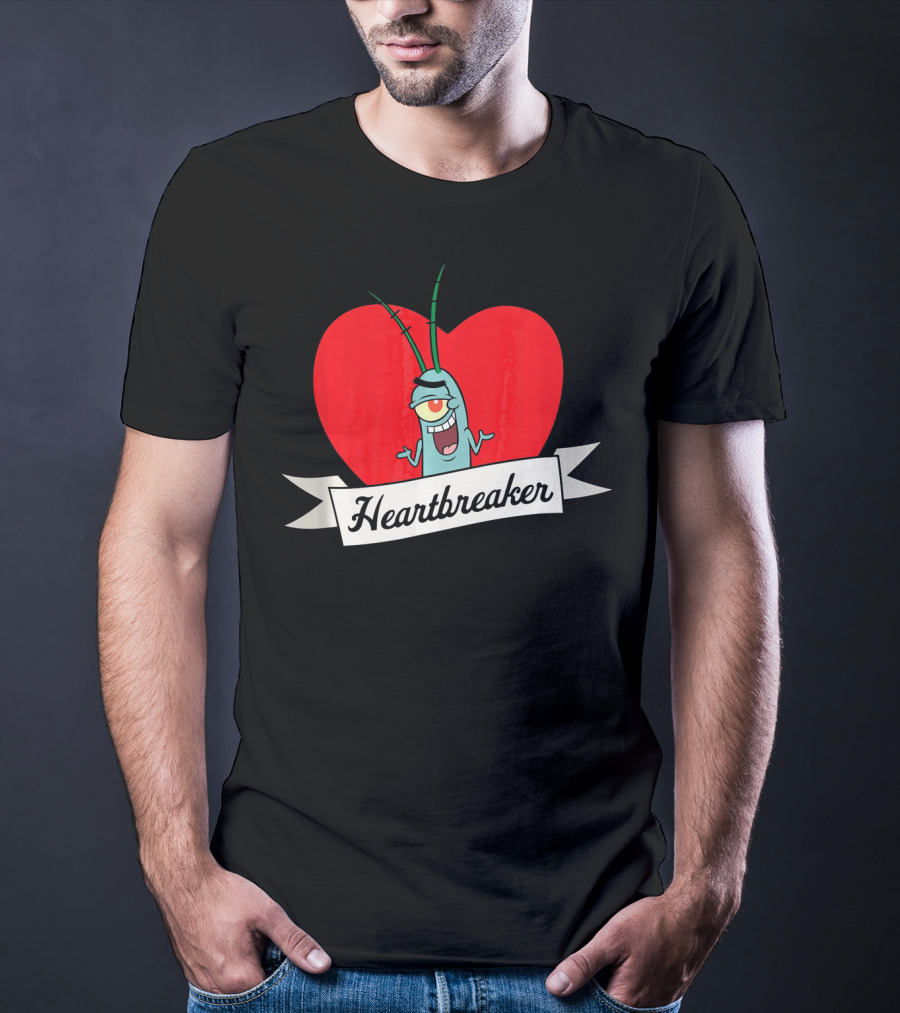 Spongebob Squarepants Plankton Heartbreaker Valentine T-Shirt