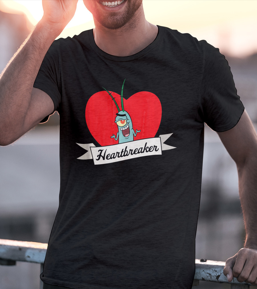 Spongebob Squarepants Plankton Heartbreaker Valentine T-Shirt