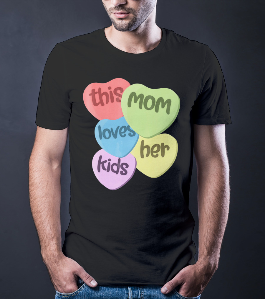 This Mom Loves Her Kids Valentines T-Shirt