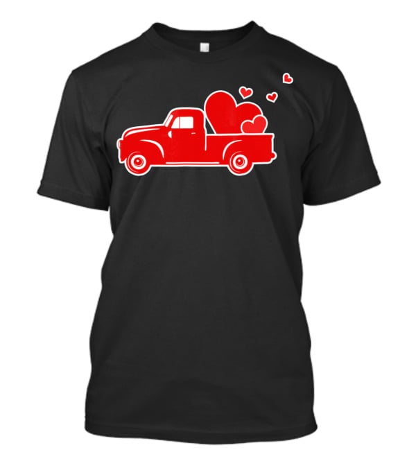 Toddler Boy Heart Truck Valentine T-Shirt