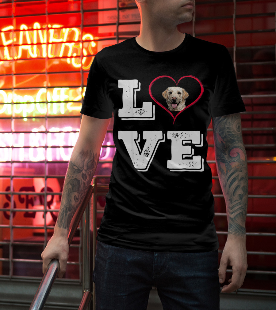 Labrador Retriever Love Heart T-Shirt