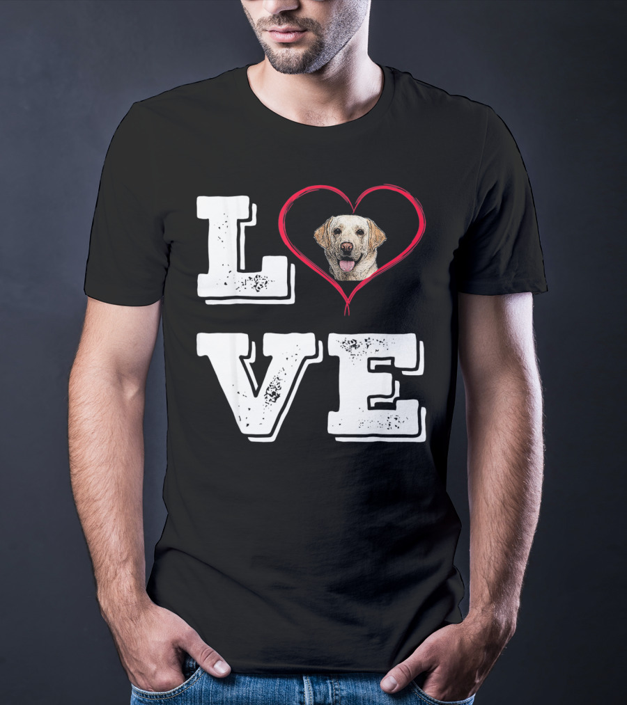 Labrador Retriever Love Heart T-Shirt