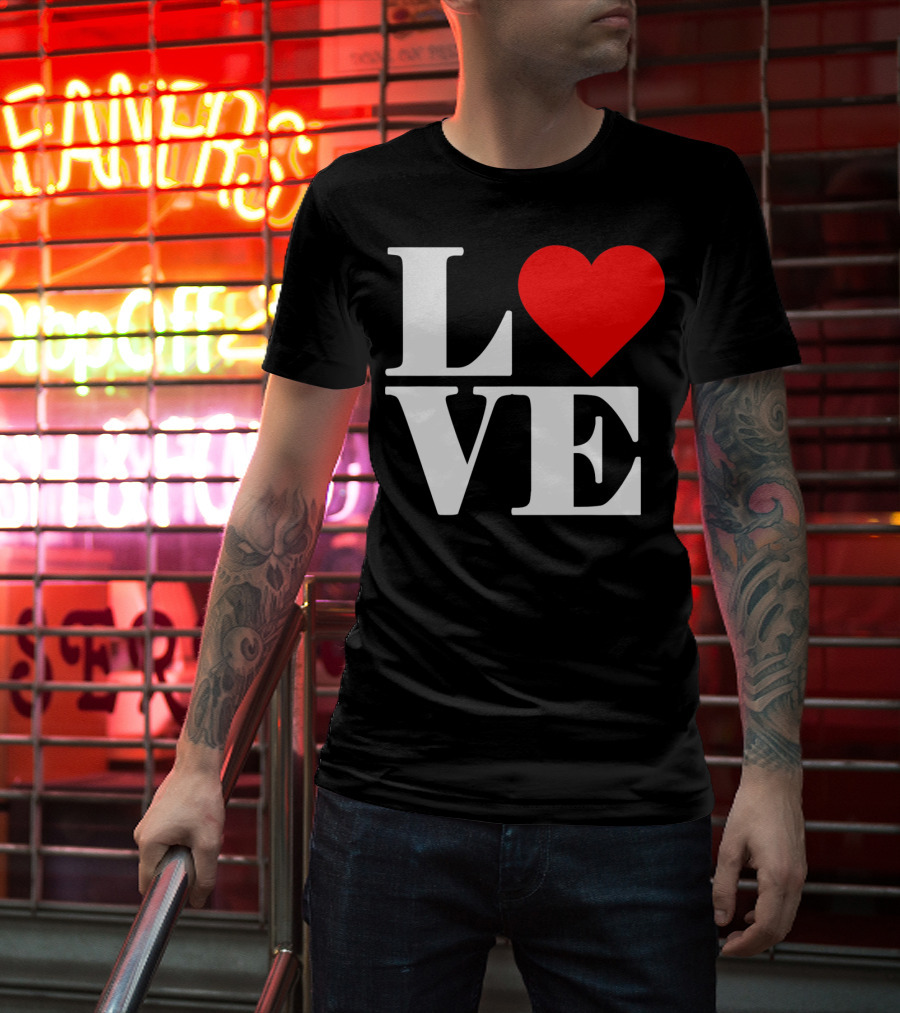 LOVE Heart Valentine's Day Iconic Romantic T-Shirt