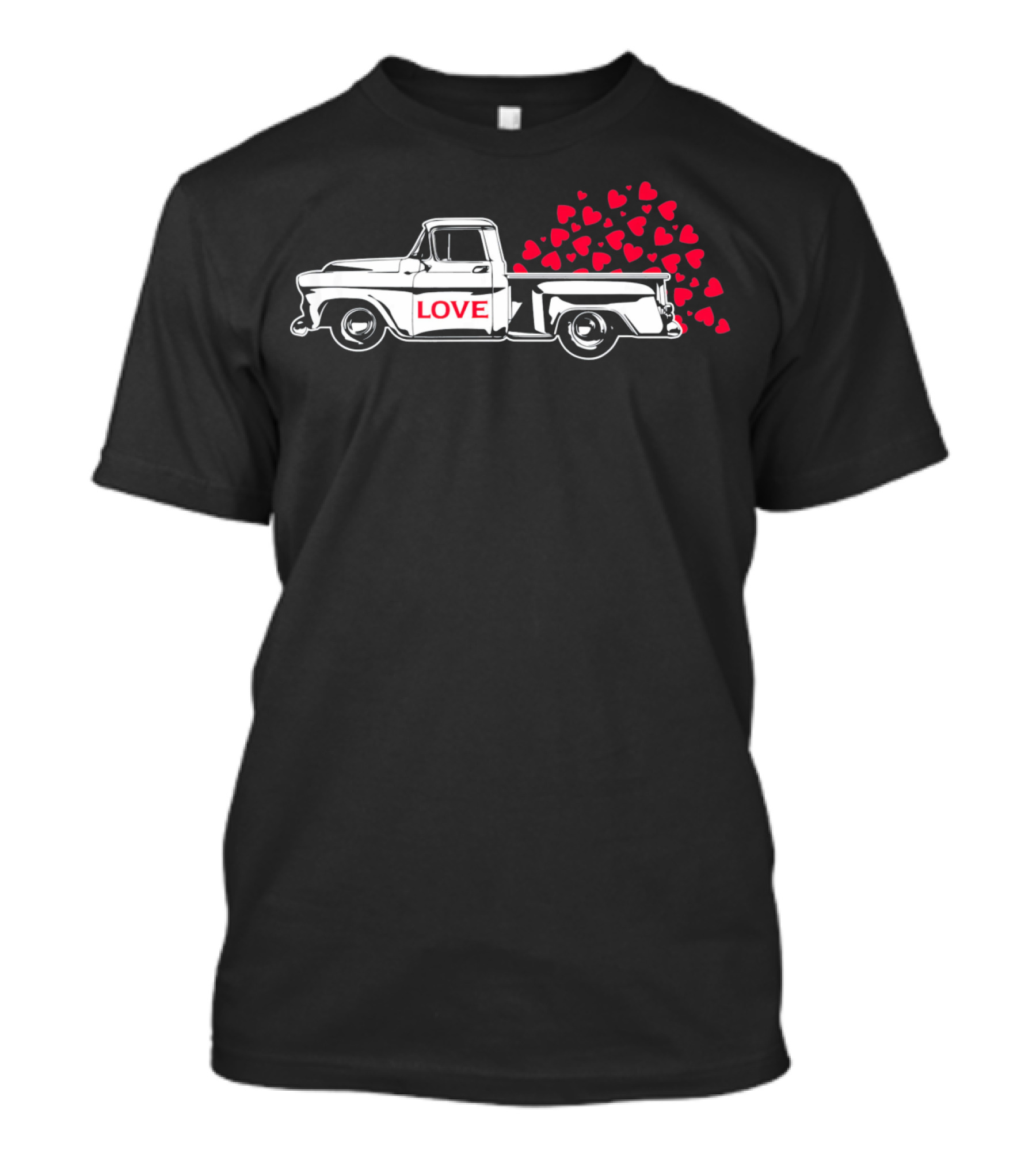 Love Truck With Hearts Valentine T-Shirt