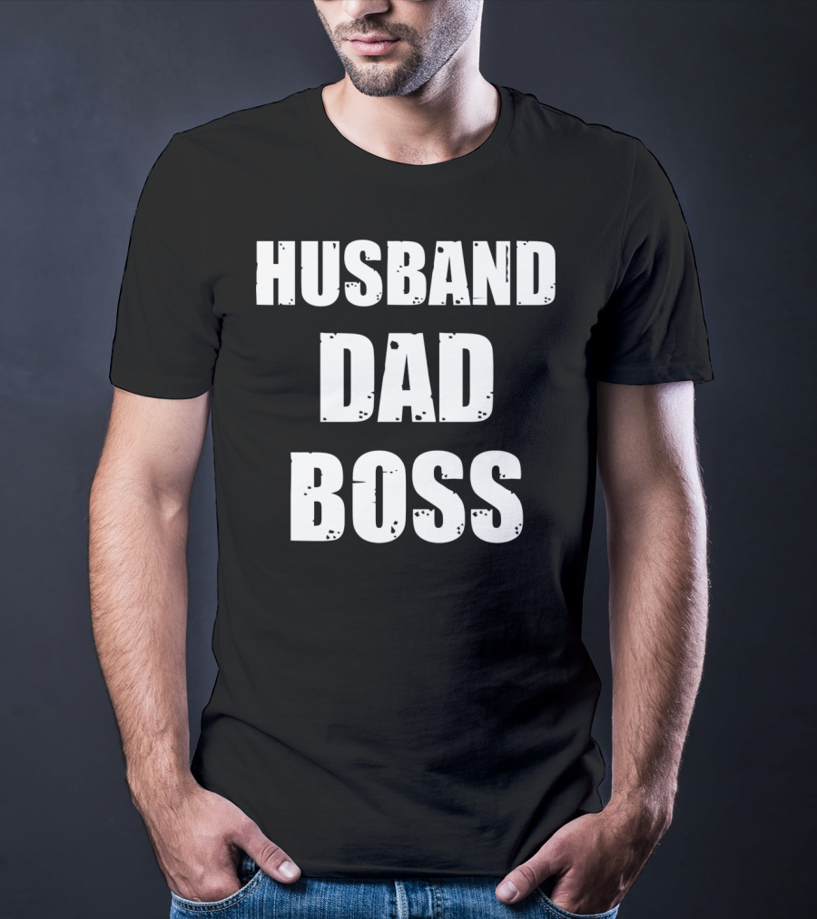 Husband Dad Boss Mens Valentines T-Shirt