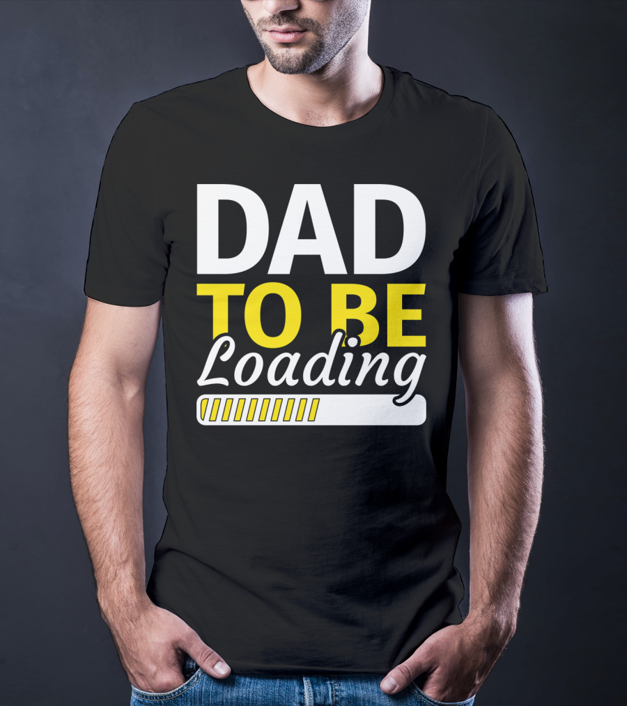 Dad To Be Loading Mens Valentines Pregnancy Announcement T-Shirt