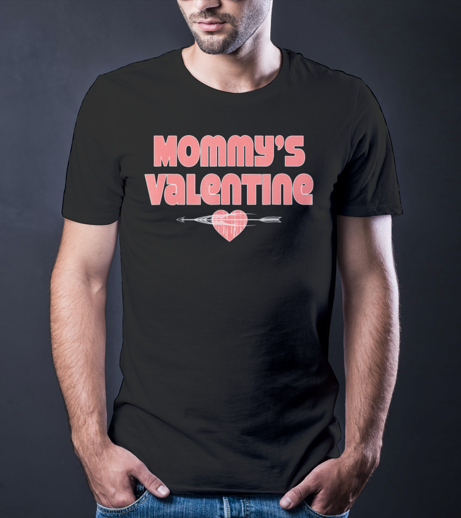 Mommy's Valentine Heart With Arrow Funny Boys Valentines T-Shirt