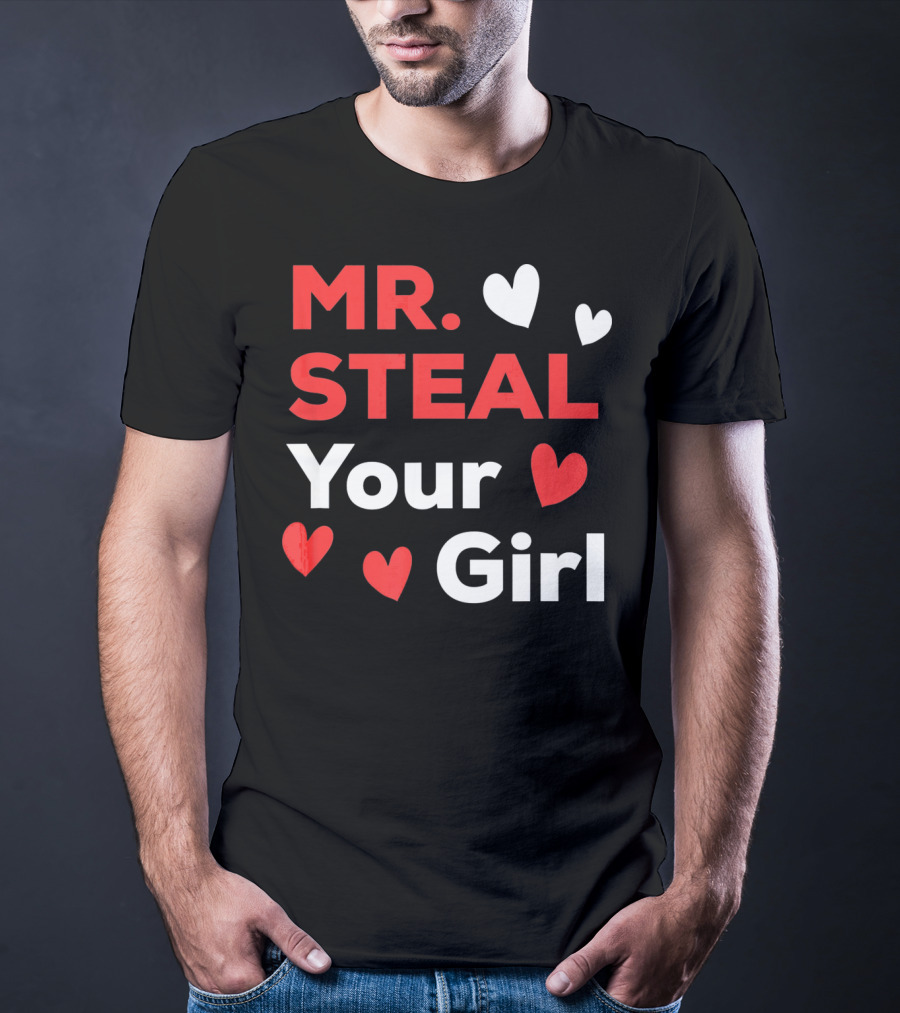 MR. STEAL YOUR GIRL Boys Funny Vale T-Shirt
