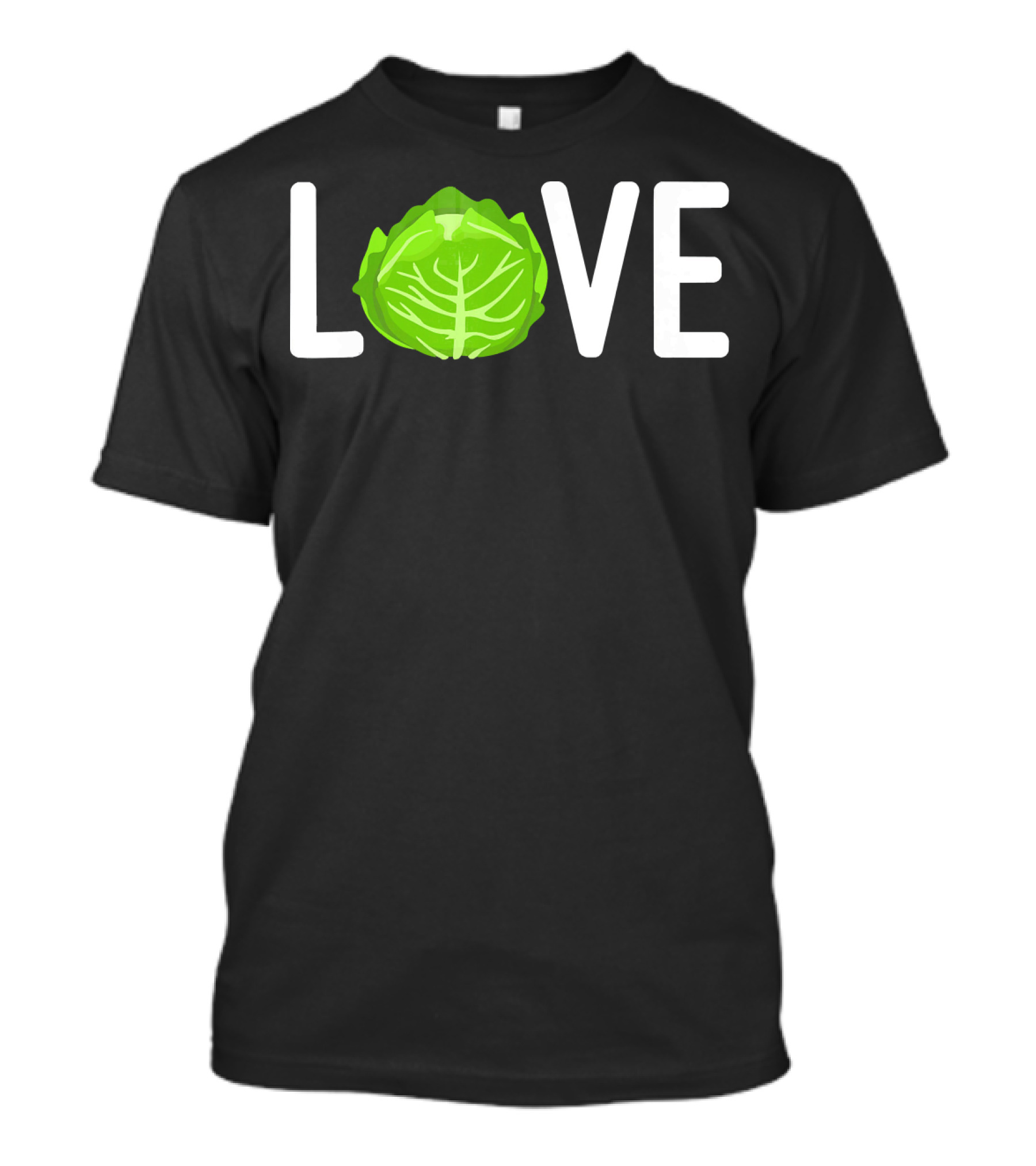Love Cabbage Eating Clean Vegetarian Food T-Shirt