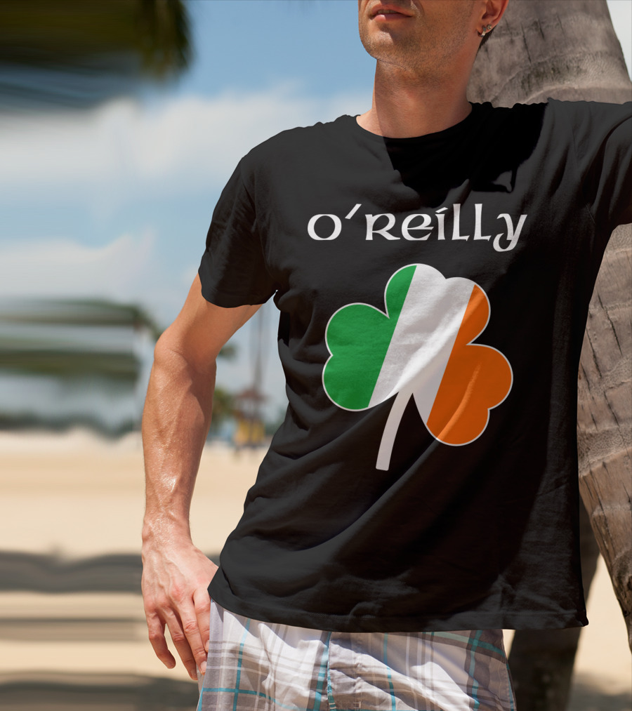 O'Reilly Irish Flag Shamrock Ireland T-Shirt