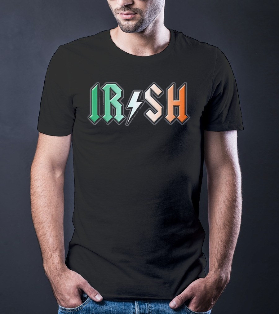 IRISH Metal Lightning Bolt Power T-Shirt