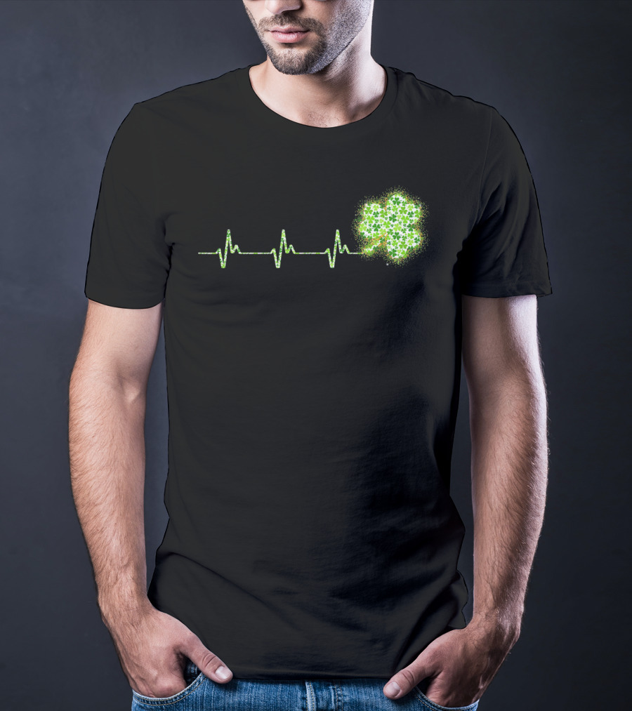 HeartBeat Shamrock St Patricks Day T-Shirt