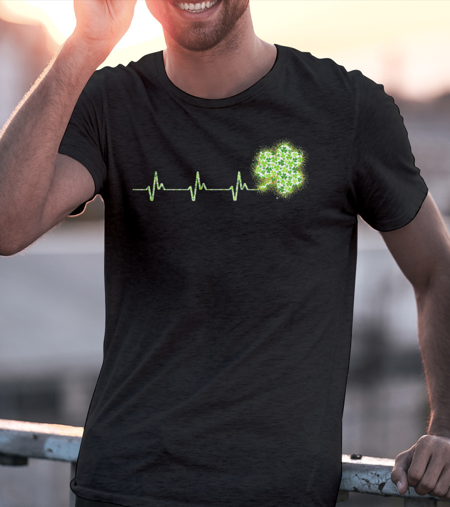 HeartBeat Shamrock St Patricks Day T-Shirt