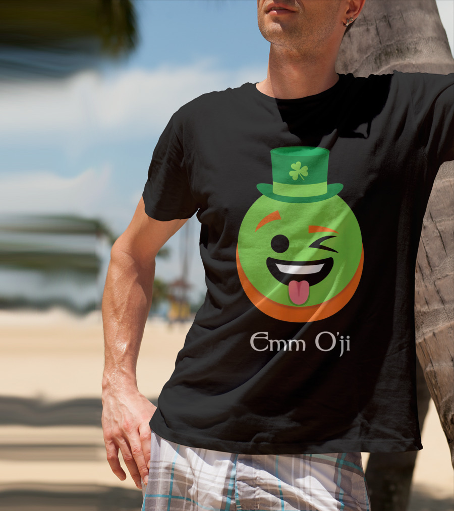 Emm O'ji Happy Saint Patricks Day Emoji Irish Fun T-Shirt