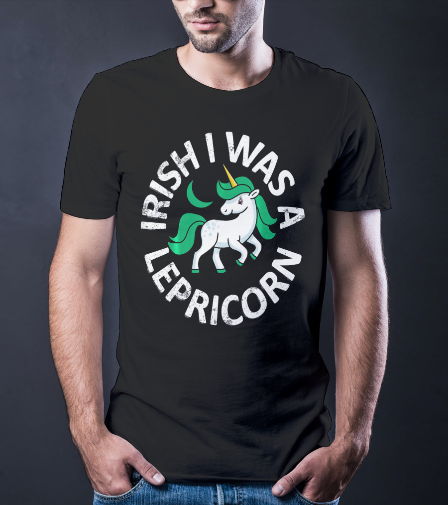 Irish I Was A Lepricorn Unicorn St. Patrick's Day T-Shirt