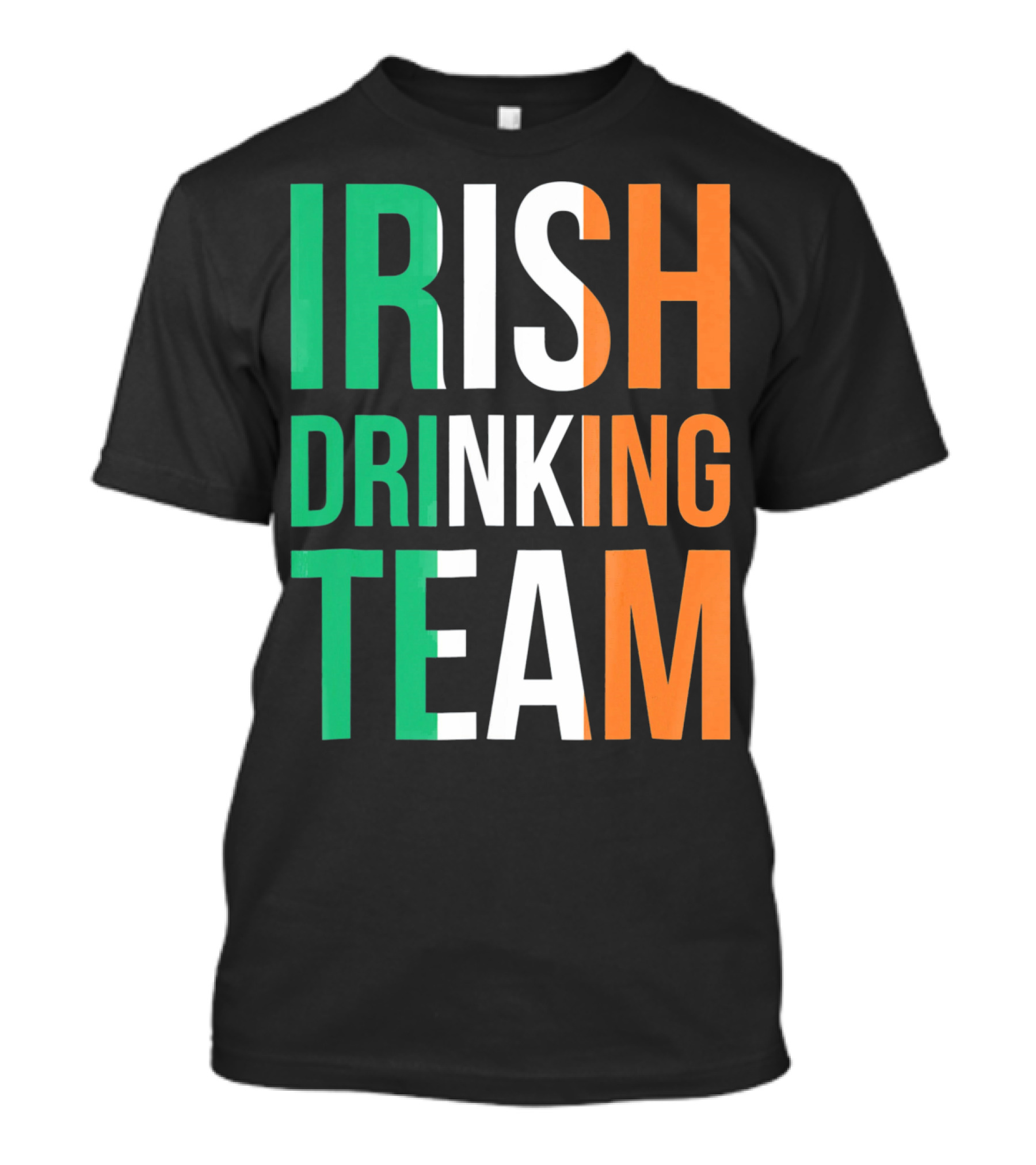Irish Drinking Team Ireland Green White Orange T-Shirt
