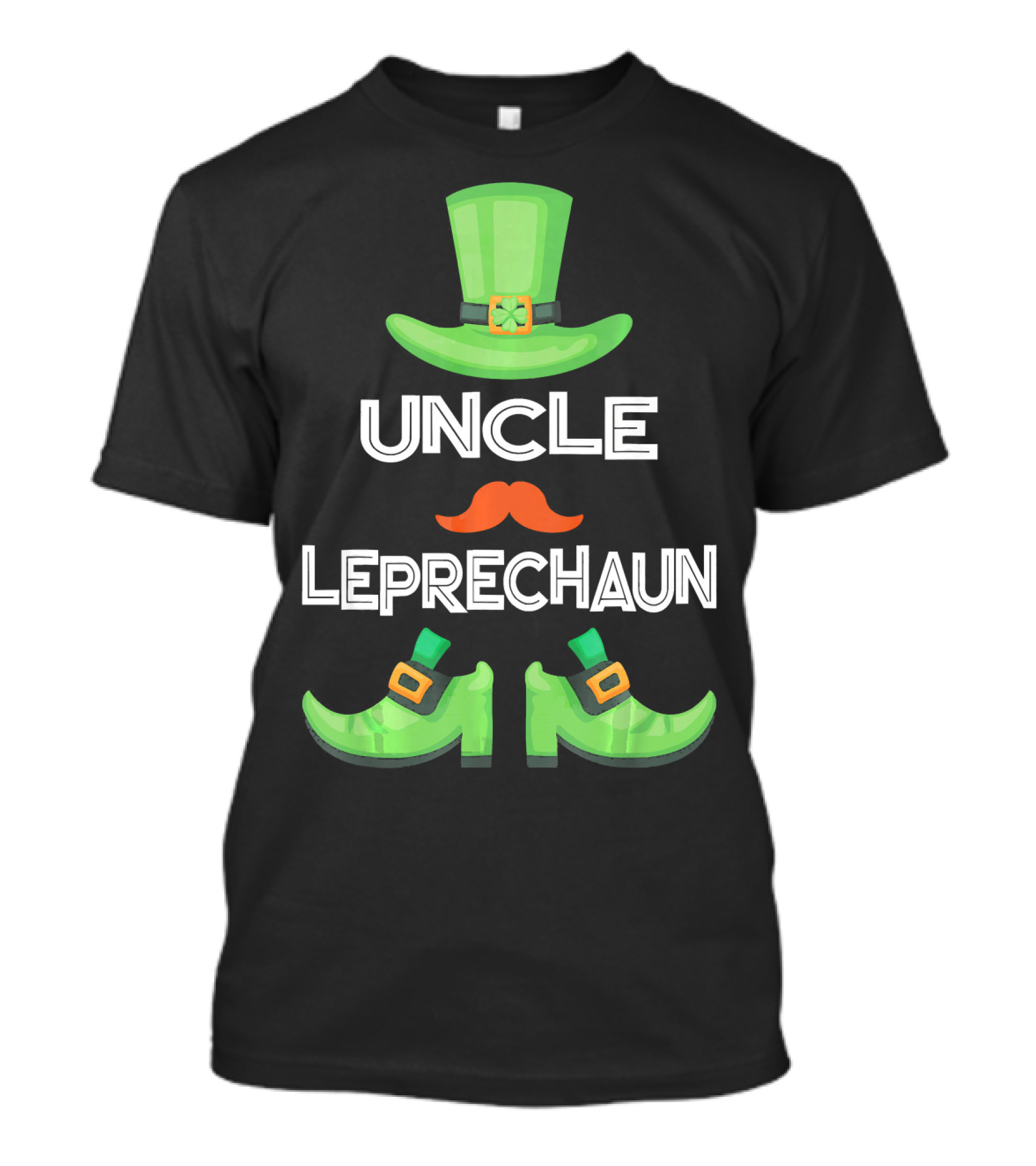 Uncle Leprechaun Green Hat And Shoes St. Patrick's Day Family Matching Group T-Shirt