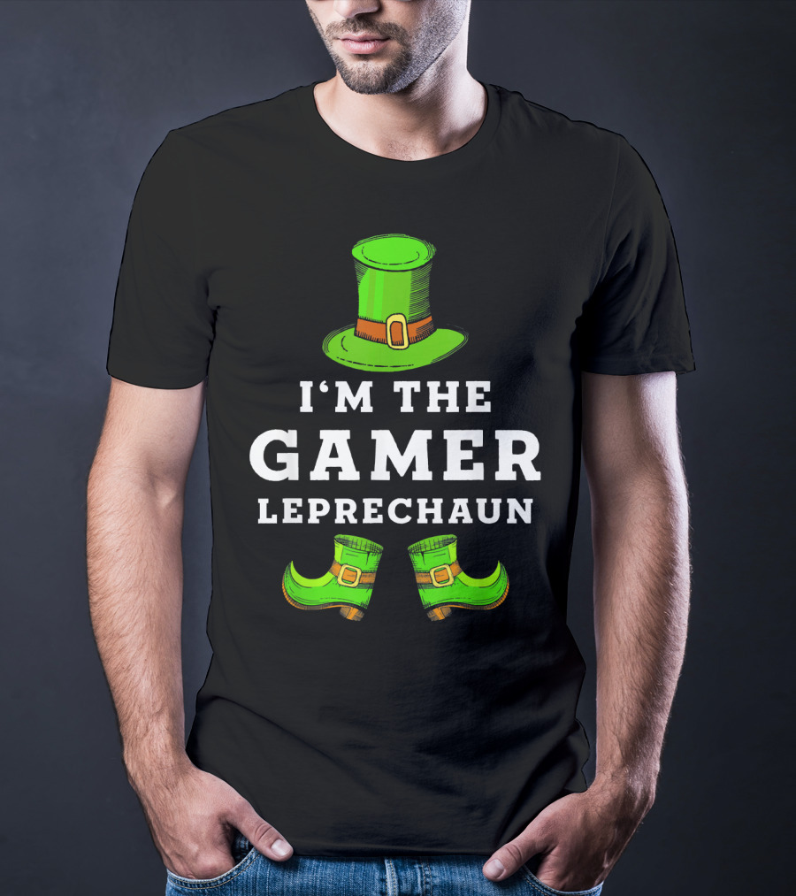I'm The Gamer Leprechaun St Patrick's Hat And Shoes T-Shirt