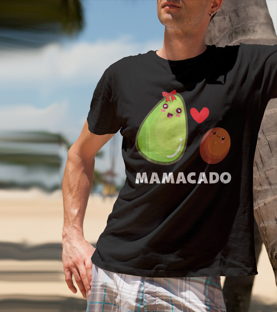 Mamacado Pregnancy Vegetarian Avo Cute Heart Avocado T-Shirt
