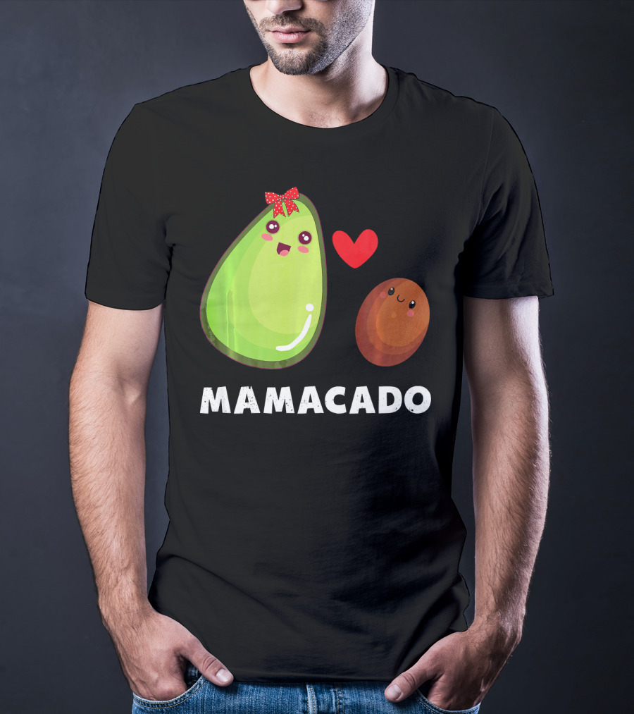 Mamacado Pregnancy Vegetarian Avo Cute Heart Avocado T-Shirt