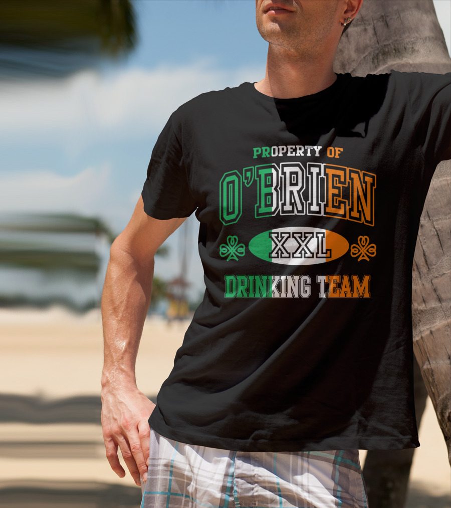 Property Of O'Brien XXL Irish Drinking Team T-Shirt