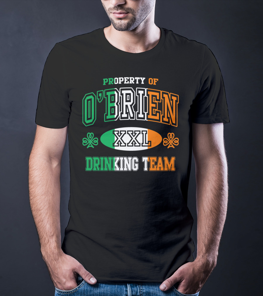 Property Of O'Brien XXL Irish Drinking Team T-Shirt