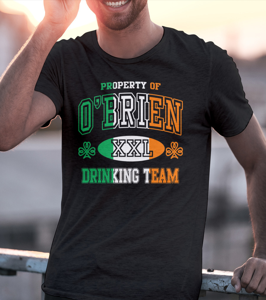 Property Of O'Brien XXL Irish Drinking Team T-Shirt