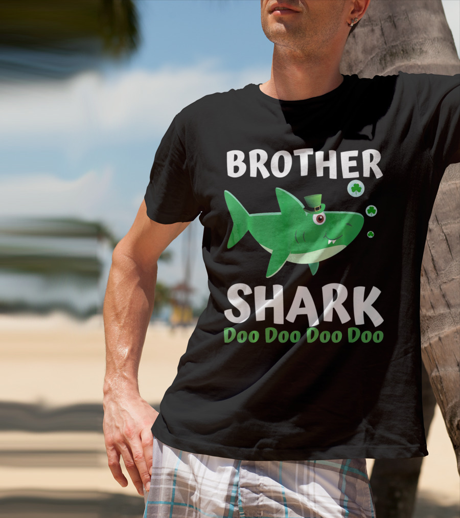 BROTHER SHARK DOO DOO DOO DOO St. Patrick's Day Irish T-Shirt