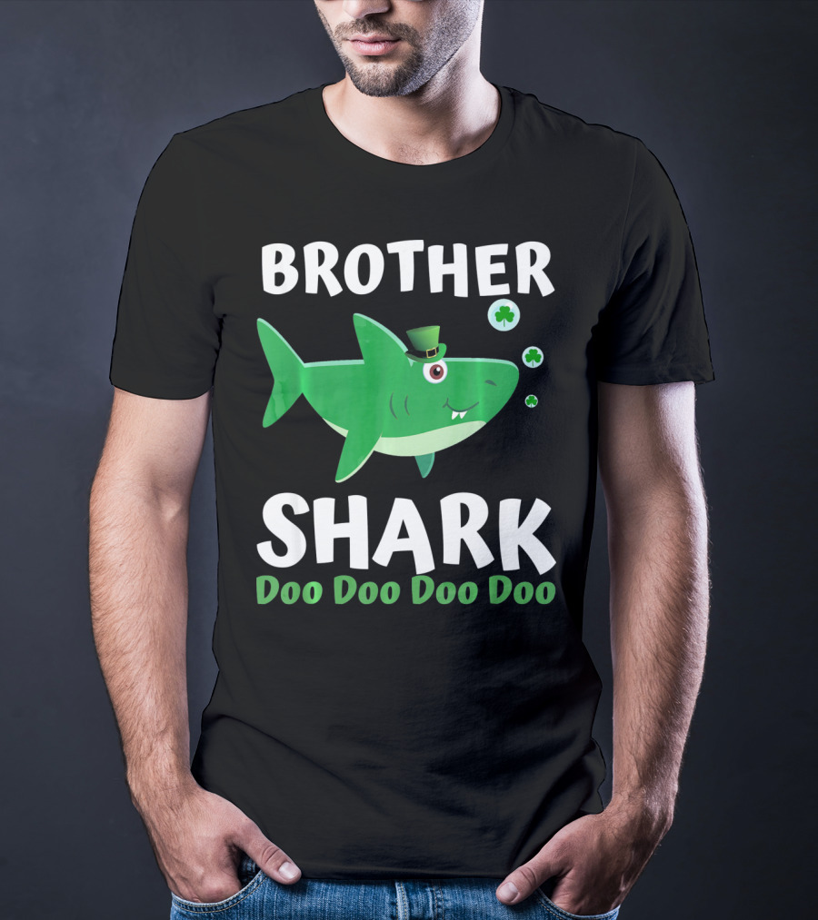 BROTHER SHARK DOO DOO DOO DOO St. Patrick's Day Irish T-Shirt