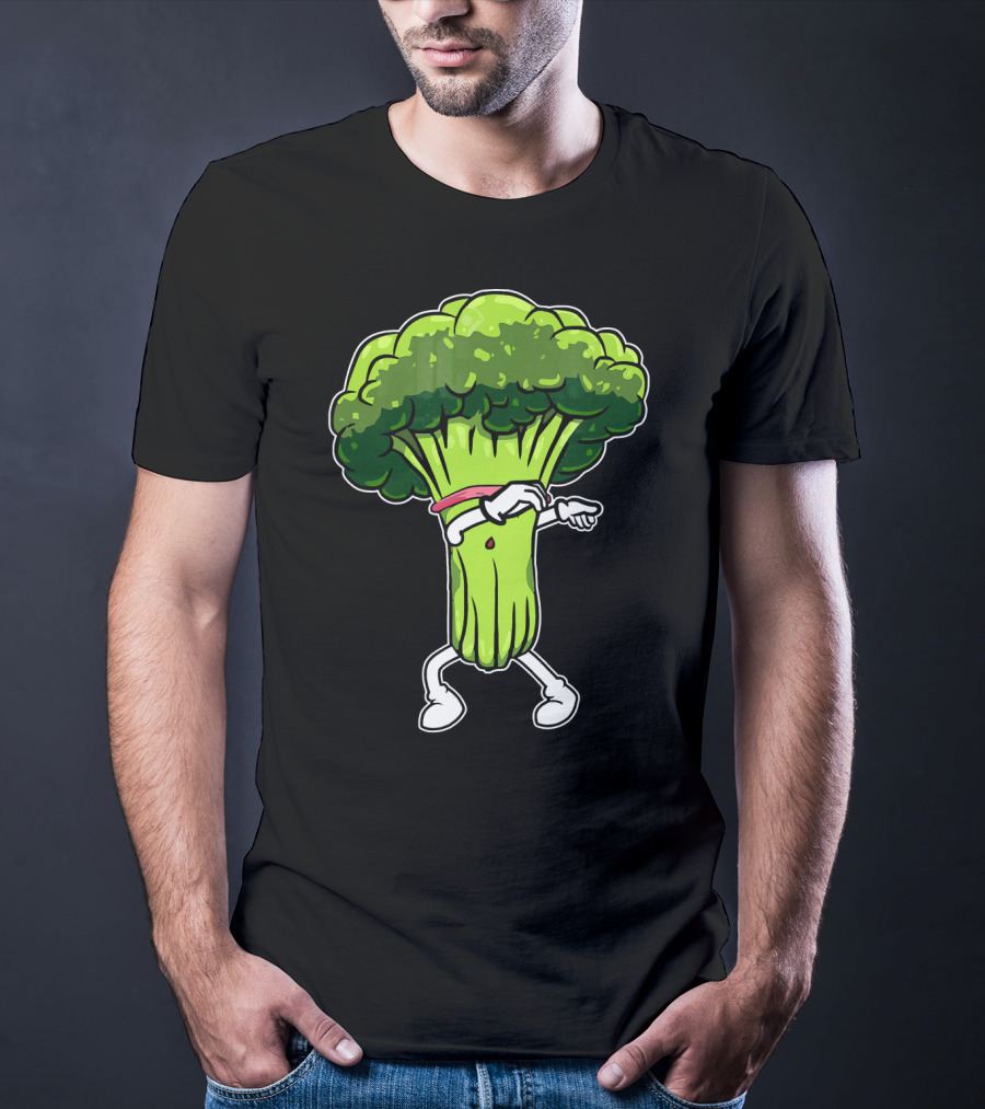 Broccoli Dabbing Meme Funny Dance Veggie Trend T-Shirt