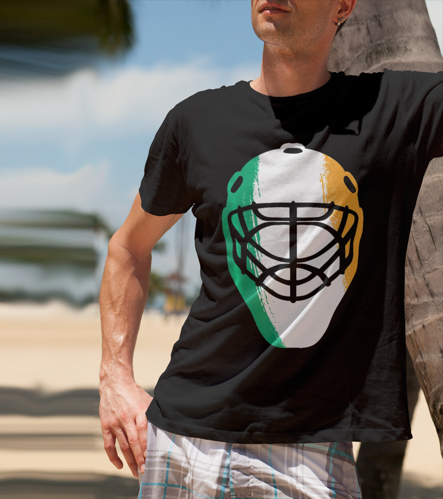 St Patricks Day Irish Hockey Mask T-Shirt