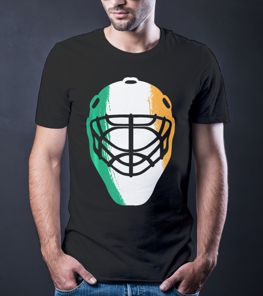 St Patricks Day Irish Hockey Mask T-Shirt