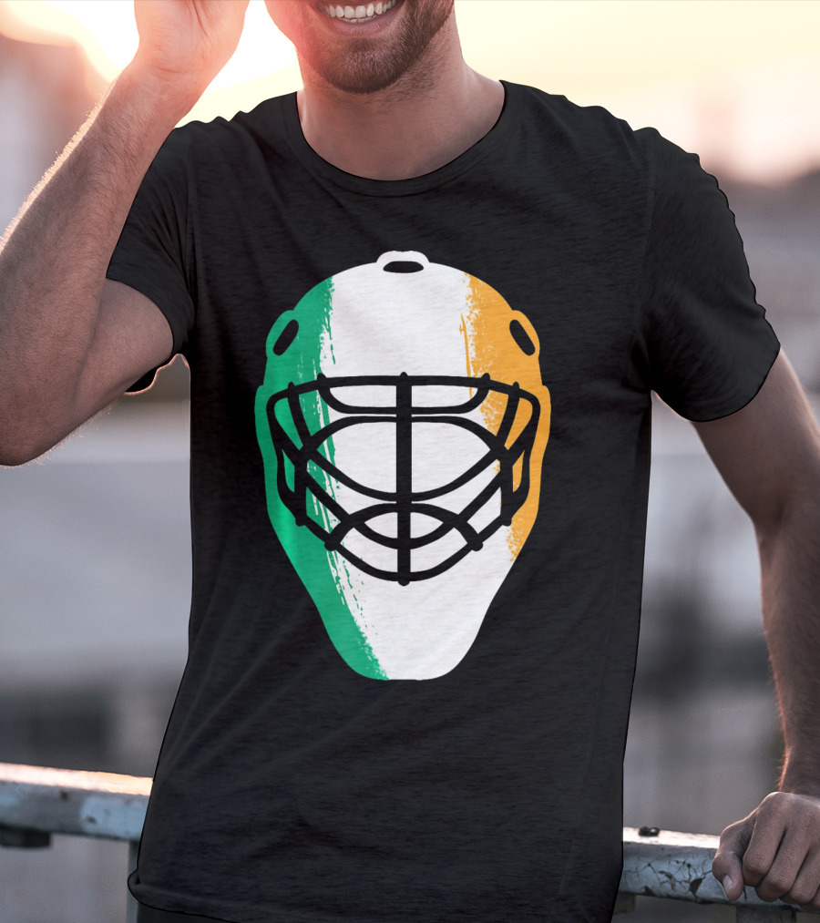 St Patricks Day Irish Hockey Mask T-Shirt