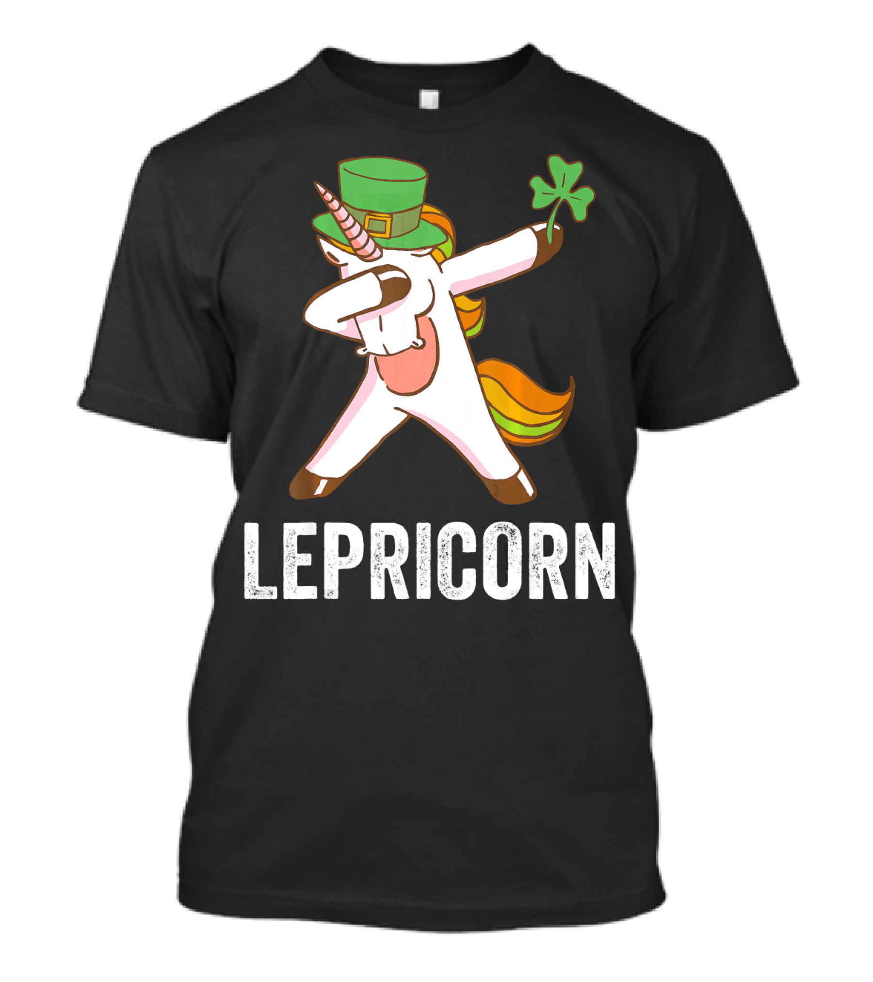 Irish Leprechaun Unicorn Dabbing Lepricorn Shamrock T-Shirt