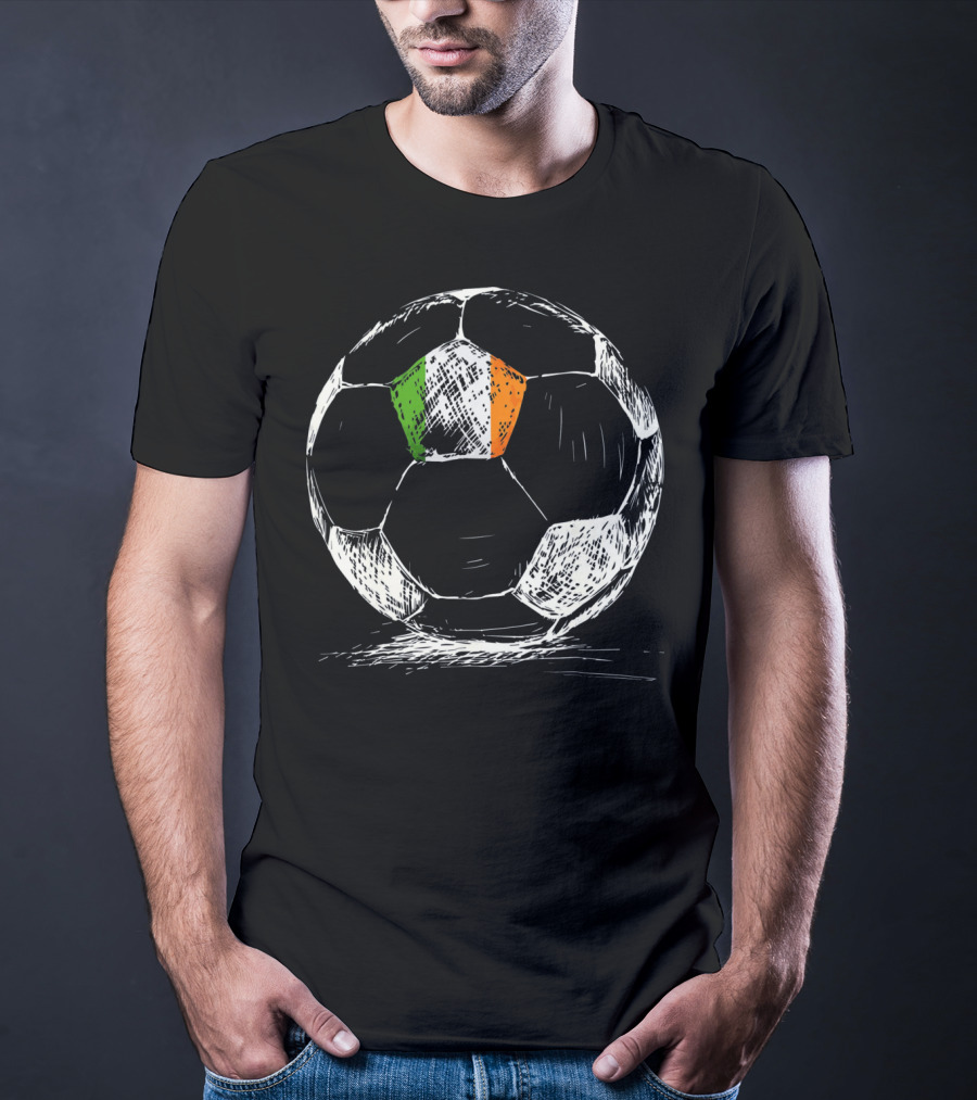Ireland Irish Eire Flag Soccer Ball T-Shirt