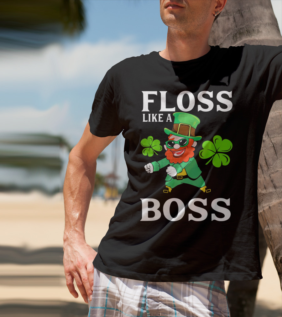 Floss Like A Boss St Patrick's Day Leprechaun T-Shirt