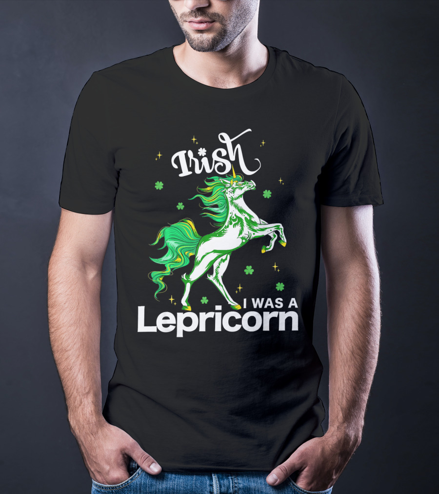 Irish I Was A Lepricorn Unicorn St Patrick's Day Fantasy T-Shirt