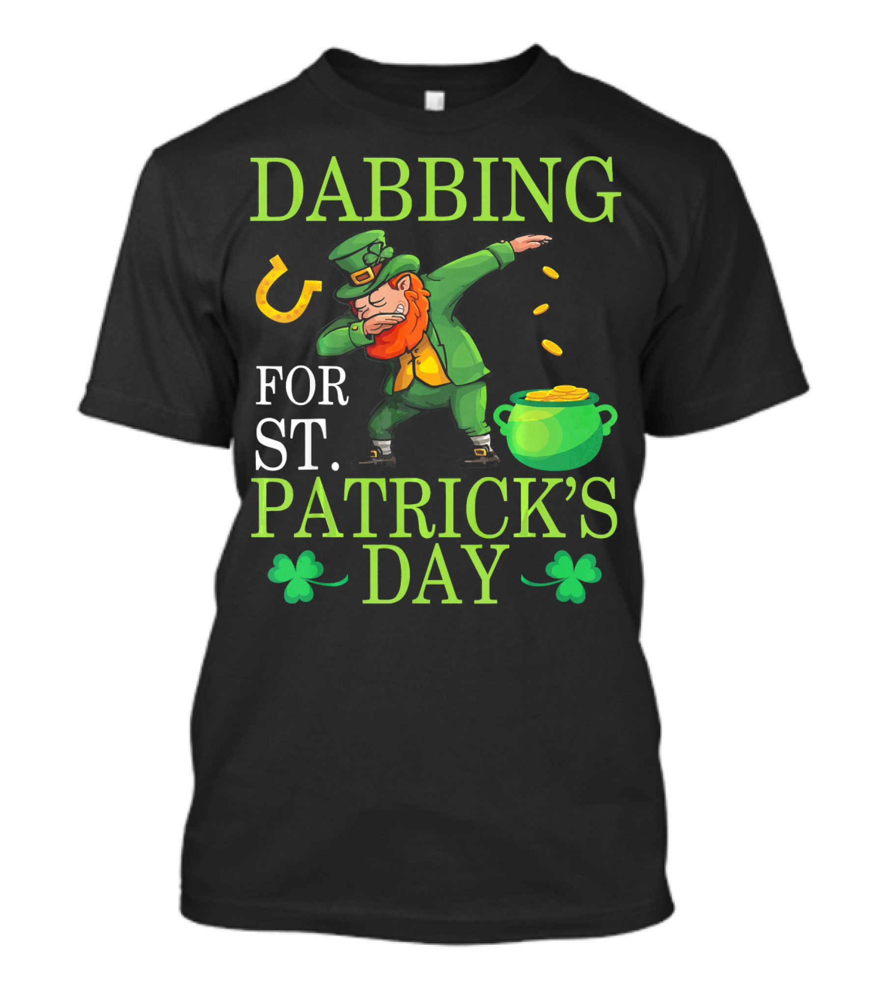 Dabbing Leprechaun Sprinkling Gold For St. Patrick's Day T-Shirt