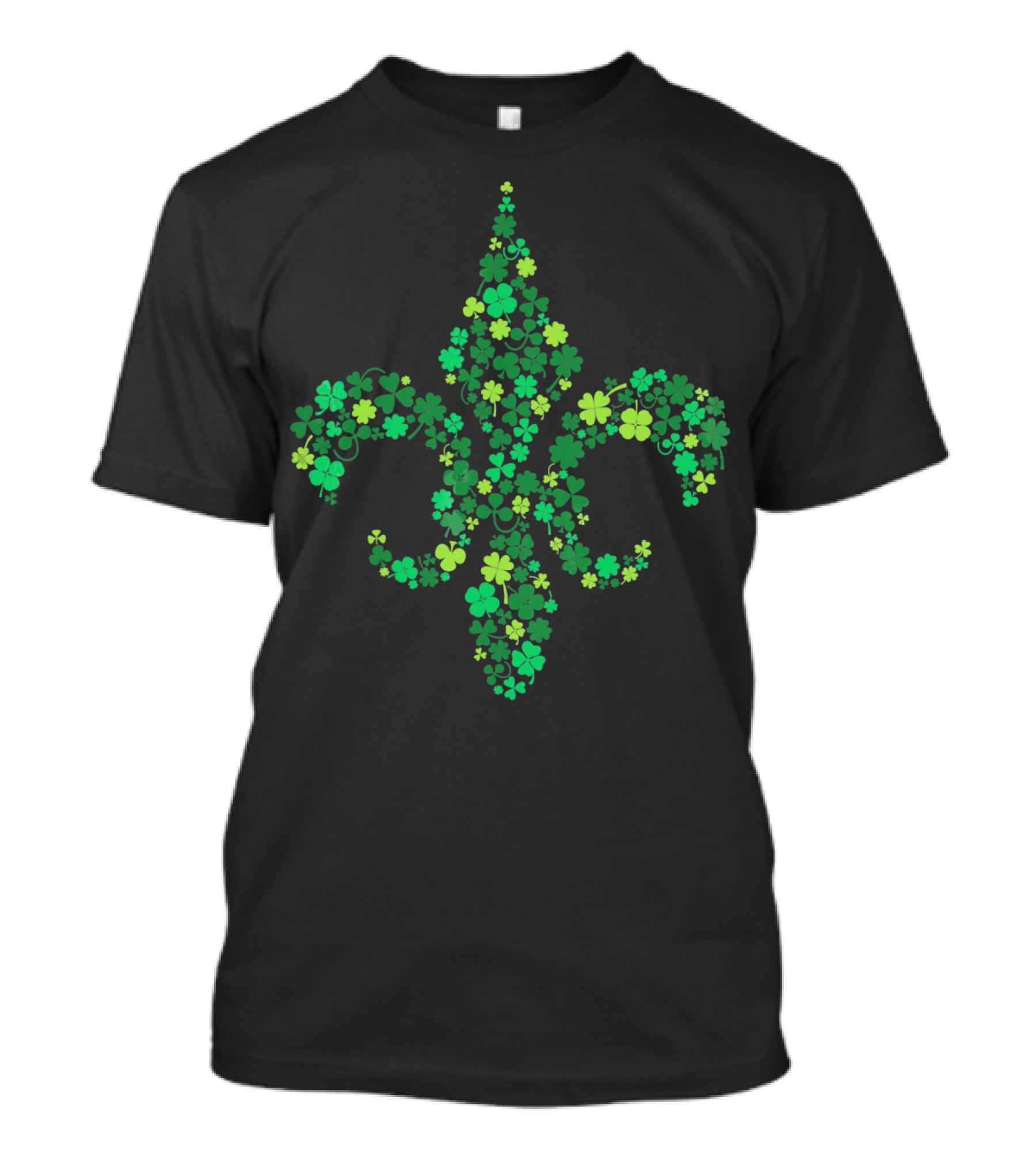Lucky Fleur De Lis Clover Green St. Patrick's Day T-Shirt