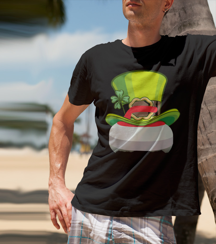 Leprechaun Curling Irish Hat Shamrock T-Shirt