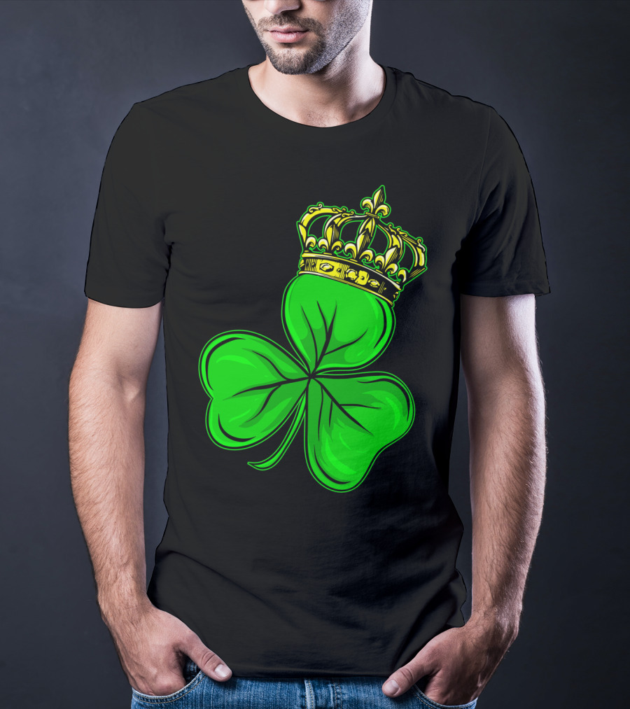 St Patricks Day Shamrock Irish Crown T-Shirt