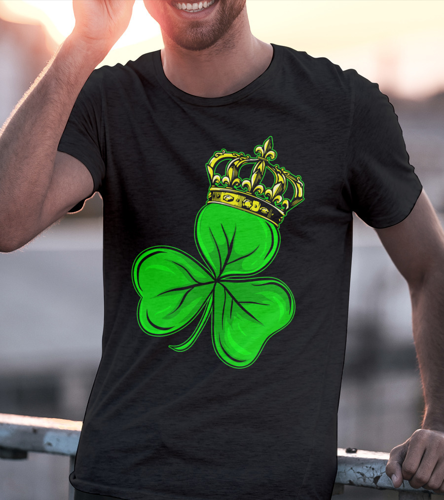 St Patricks Day Shamrock Irish Crown T-Shirt