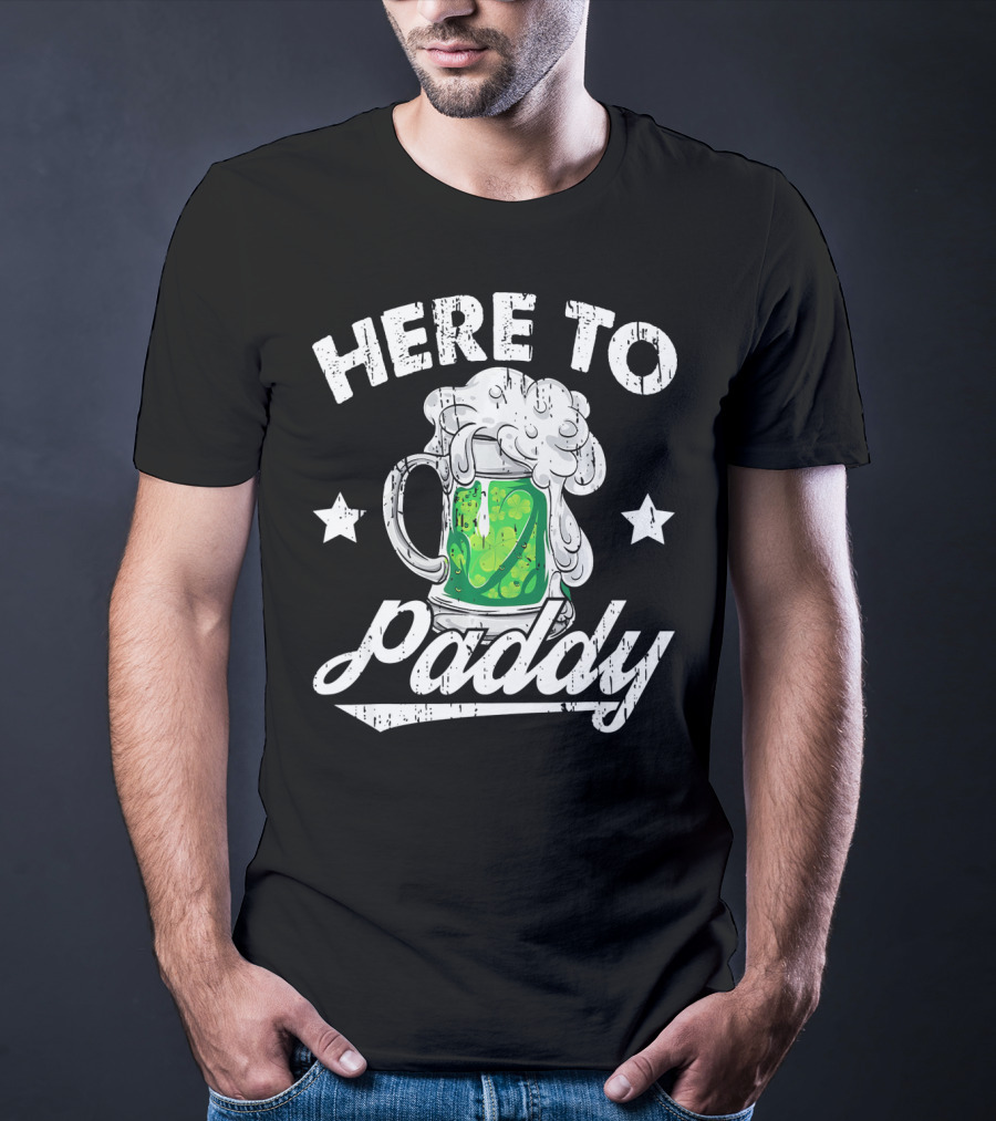 Here To Paddy Green Beer Mug St Pat T-Shirt