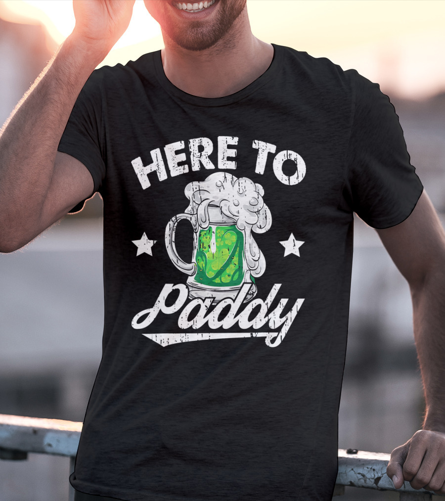 Here To Paddy Green Beer Mug St Pat T-Shirt