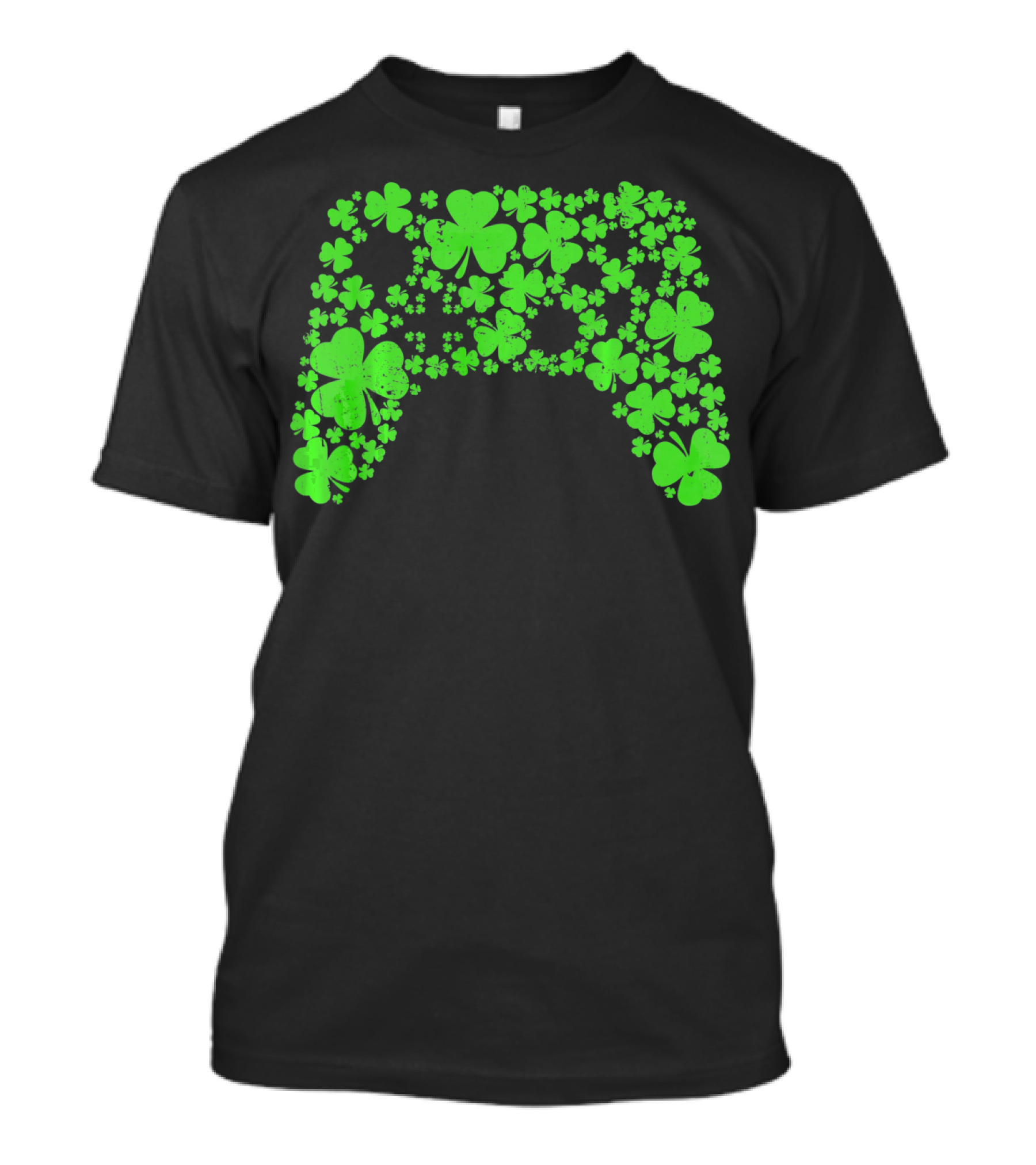 St Patricks Day Gamer Gaming Lucky Shamrock Controller T-Shirt