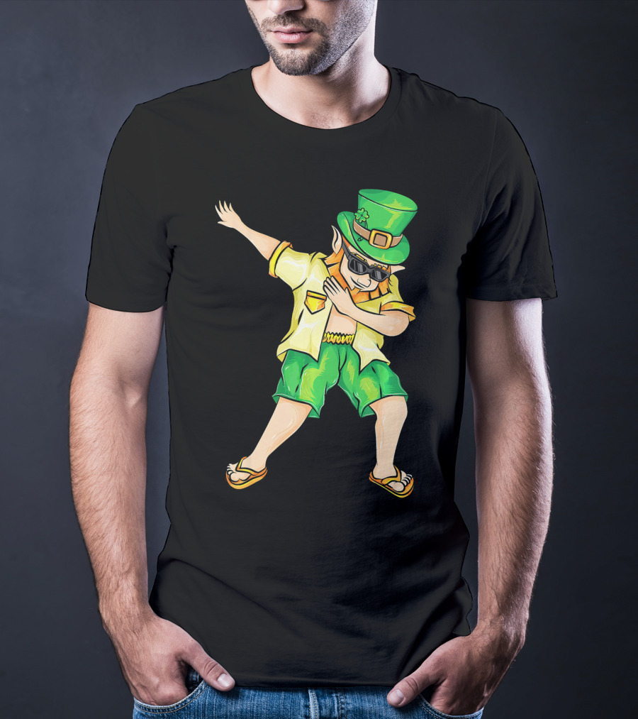 Summer Dabbing Leprechaun St. Patrick's T-Shirt