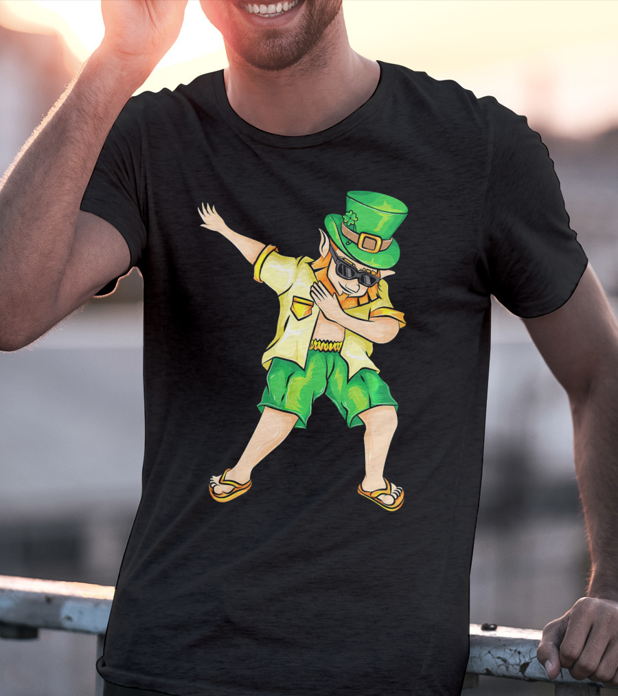 Summer Dabbing Leprechaun St. Patrick's T-Shirt