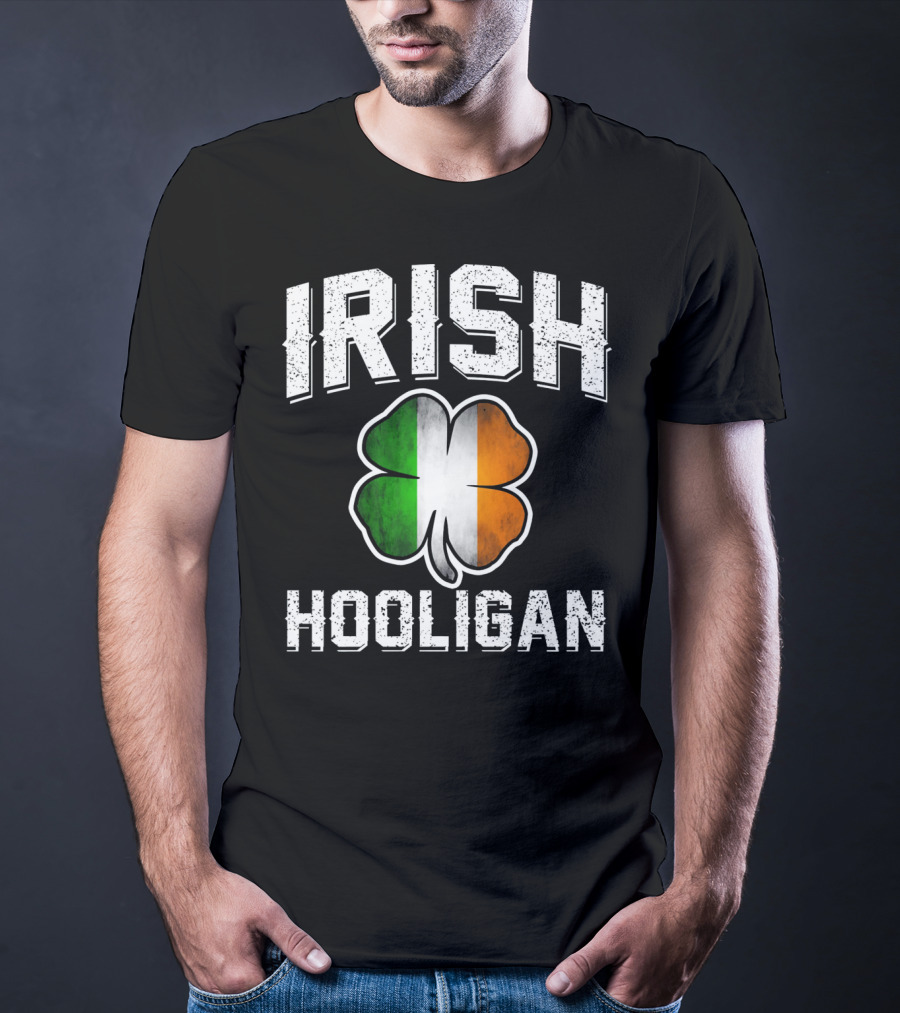 Irish Hooligan Shamrock St Patrick's Day T-Shirt